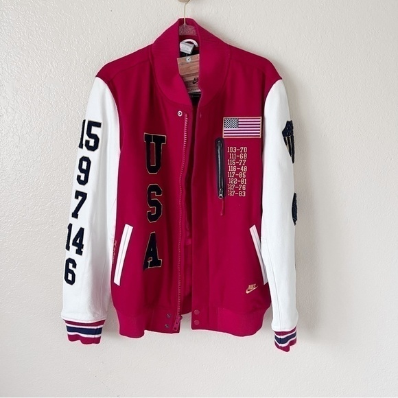 NEW RARE NIKE NSW 20TH ANNIVERSARY USA DREAM TEAM DESTROYER VARSITY JACKET sz L - Picture 4 of 14